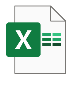 Estructura del fichero de Excel descargable